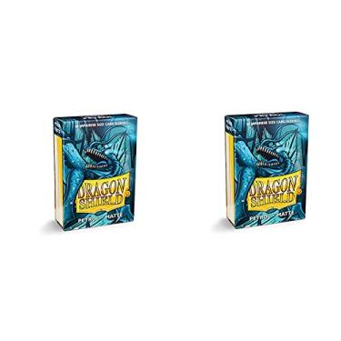 Imagem de 2 Packs Dragon Shield Matte Mini Japanese Petrol 60 ct Card Sleeves Value Bundle!