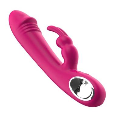 Imagem de Vibrador Feminino Duplo Motor Coelho Estimulador do Clitóris e Ponto G, Brinquedos Sexuais 10 Velocidades Erótico