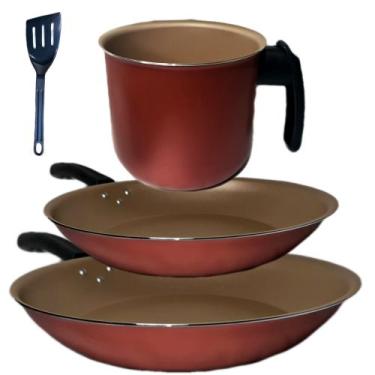 Imagem de Conjunto Frigideira 2 Peças + 1 Fervedor Antiaderente - Marcolar, Cere