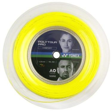 Imagem de Corda Yonex Poly Tour Pro 1.25mm Copolímero - Rolo Com 200m, Amarelo, 