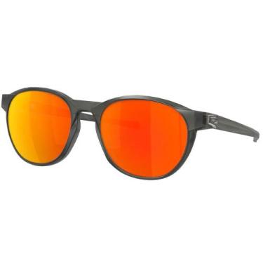 Imagem de Óculos Oakley Reedmace Matte Grey Smoke Prizm Ruby Polar, Único, Preto