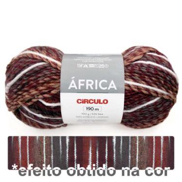 Imagem de Lã África Círculo 100g 190 Metros - Circulo, 9366 Estepe