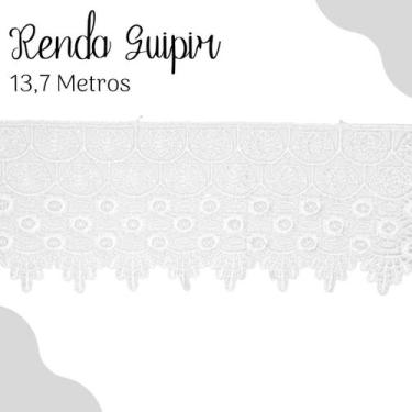 Imagem de Renda Guipír Branca - Rolo Com 13,7 Metros - Chl185 - Nybc