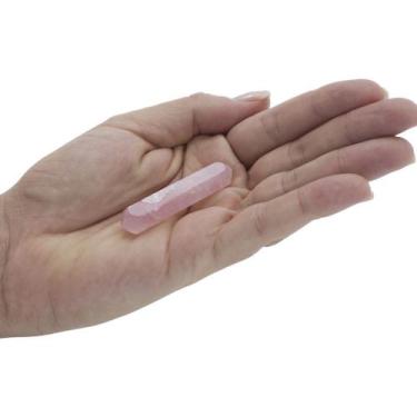 Imagem de MINI BITERMINADO QUARTZO ROSA - (3 a 6)cm - GOMES CRYSTALS