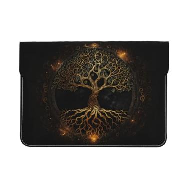 Imagem de Tree Capa protetora de couro PU para laptop de 33 a 13,3 cm à prova d'água capa para computador bolsa para notebook