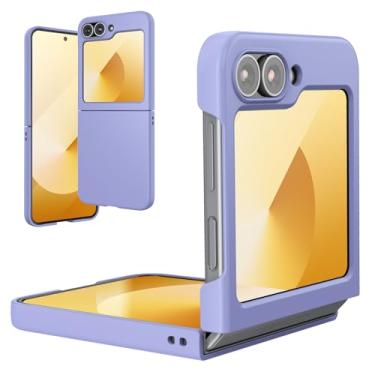 Imagem de Foluu Capa Slim Fit para Samsung Galaxy Z Flip 6, PC fosco ultrafino com aderência antiderrapante proteção total capa protetora para Samsung Galaxy Z Flip6 5G 2024 (Roxo)