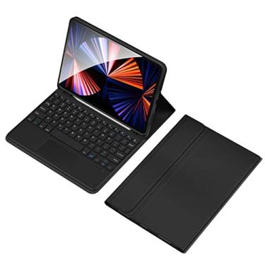 Imagem de Teclado BT sem fio Teclado USB com estojo protetor de couro PU para tablet Compatível com iPad Air2 9,7 pol./ iPad 9,7 pol. / iPad 9,7 pol. / iPad Pro 9,7 pol./604(Preto,TP-9709)