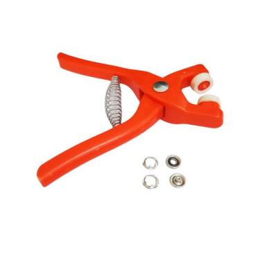 Imagem de Kit Alicate Pregar Botão de Pressão com 40 Botão de Pressão Metal Tic 