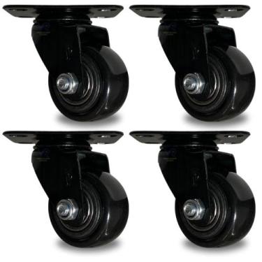 Imagem de Kit 4 Rodinha Reforçada 40mm Rodizio Giratorio 200kg Moveis - SPP