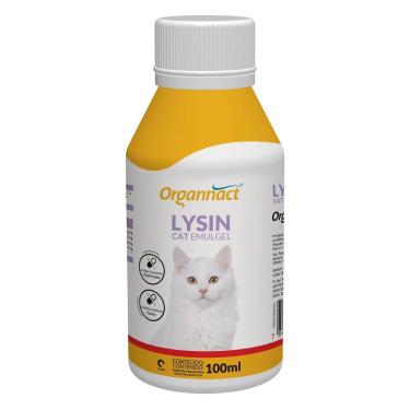 Imagem de Suplemento Vitamínico Lysin Cat Emulgel 100ml - Organnact