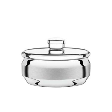 Imagem de Manteigueira Tramontina Redonda Em Aço Inox Com Tampa Tramontina