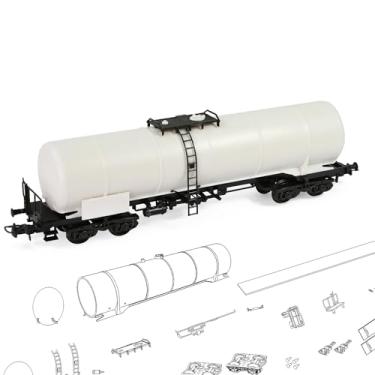 Imagem de C8768JJ 1 unidade HO escala 1:87 em branco sem pintura estilo europeu acoplador tanque de óleo vagão