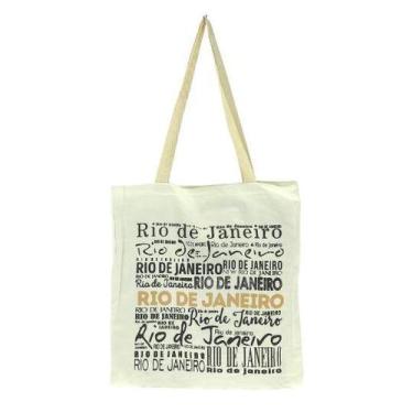 Imagem de Bolsa Ecobag 100% algodão RJ ESCRITAS - CARIOCA MAIS
