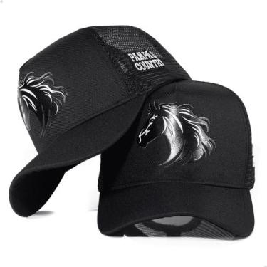 Imagem de Boné Trucker Telinha Masculino Feminino Pampas Country Original, Preto