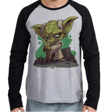 Imagem de Camiseta Manga Longa blusa Yoda Star Wars - Empório Dutra, GG  adulto