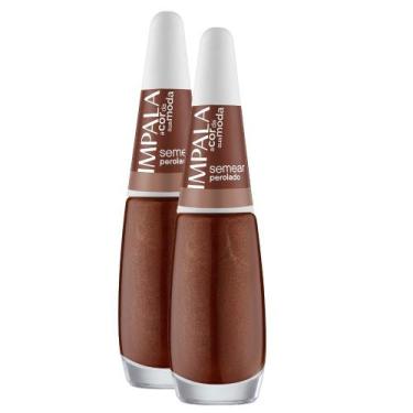 Imagem de Kit 2 Esmalte Impala Cremoso Semear Perolado 7,5ml