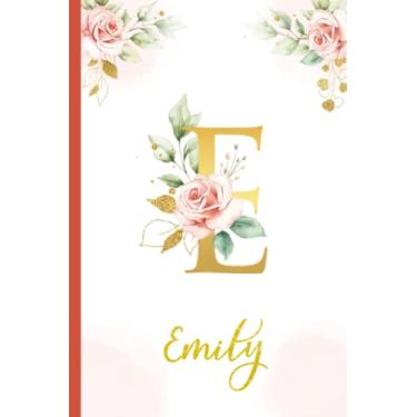 Imagem de Emily:Personalized Writing Journal/Notebook for Women and Girls, Floral Monogram Initials Names Notebook: Custom Name Journal to Write for Girls Women Happy Birthday Gift, Size 6x9 Lined Pages