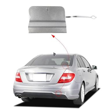 Imagem de Tampa do gancho de reboque do para-choque traseiro do carro olho de reboque para classe C W204 C180 C200 C280 C300 C320 C63 2011 2012 2013 2014 (preto, lado direito do passageiro) NO.A2048856223