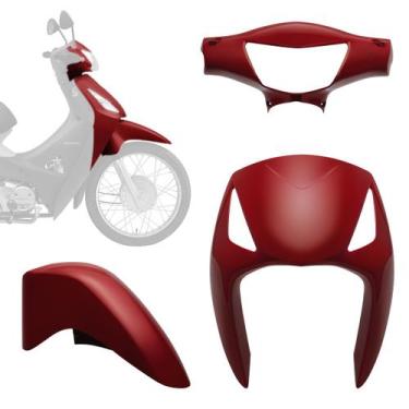 Imagem de Kit Carenagem 3 Peças Pro Tork Moto Honda Biz 125 2006 a 2010 Substitu