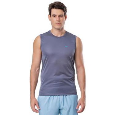 Imagem de Camiseta Regata Masculina Machão Elite P ao EG5 Plus Size, Grafite, EG