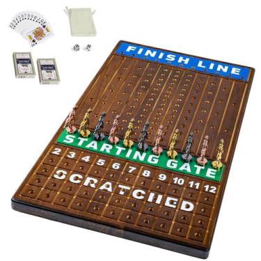 Imagem de Jogo de Tabuleiro Grhonior Finish LINE Horse Racing 21 polegadas