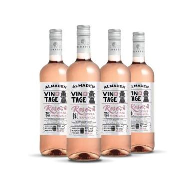 Imagem de Vinho Almadén Vintage Rose Tempranillo Shiraz 750ml - Kit 4 Garrafas V