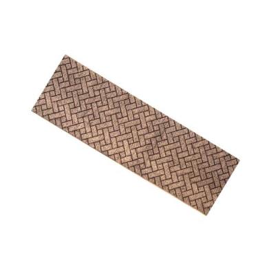 Imagem de Passadeira Tipo Carpete Cor Marrom Tijolinhos Design Exclusivo Antider
