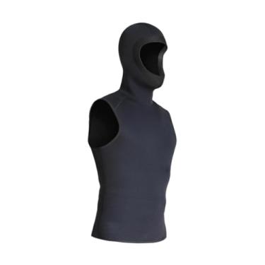 Imagem de Deevoka Colete com capuz de neoprene de neoprene de 3 mm, presente térmico para esportes aquáticos de caiaque, M
