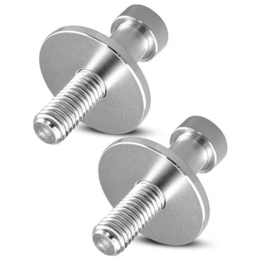 Imagem de 2 peças 38428 batedor de fechadura de porta adequado para Chevrolet K1500 K2500 K3500 GMC C1500 C2500 C3500 Yukon Truck, parafuso de trava de porta substitui 15013147