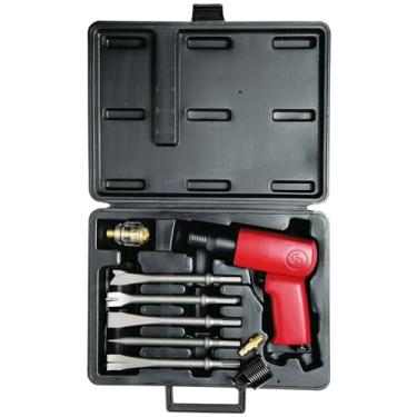 Imagem de Chicago Pneumatic CP7111K - Kit - Martelo pneumático de haste redonda de 0,401 polegadas (10,2 mm), curso de 67 mm, diâmetro do furo de 19 mm - 3000 golpe por minuto