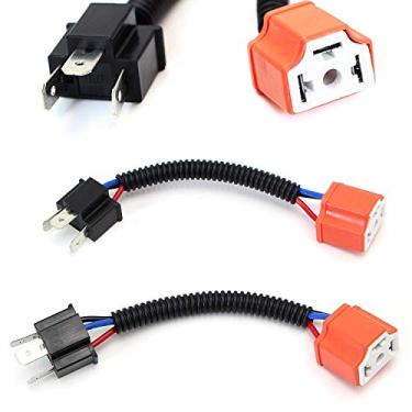 Imagem de iJDMTOY H4 9003 soquetes de arnês de cerâmica resistentes compatíveis com faróis ou luzes de neblina