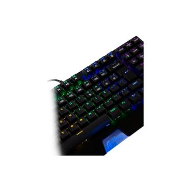 Imagem de Teclado Mecânico Mizu, Aplus Tech – Switch Outemu ReD, TKL, Iluminação RGB Rainbow, Estrutura Metal, Teclas Double Injection, Anti-Ghosting, Cabo Trançado, USB