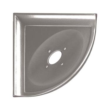 Imagem de Saboneteira para chuveiro de 12,7 cm – bandeja de sabão de canto de metal fundido em níquel escovado para montagem na parede Metro Prateleira plana