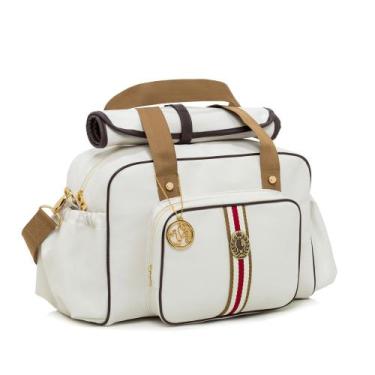 Imagem de Bolsa Maternidade Lequiqui Oxford Grande - Branca