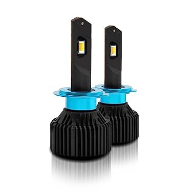 Imagem de CIADAZ Lâmpadas de farol de LED H7 IP67 à prova d'água para carro LED de farol 3000K/4300K/6000K 200W 40000LM Faróis de LED brilhantes, 2 unidades