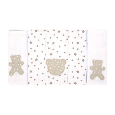 Imagem de Kit Fralda de pano para bebê 5 Unidades Bublim