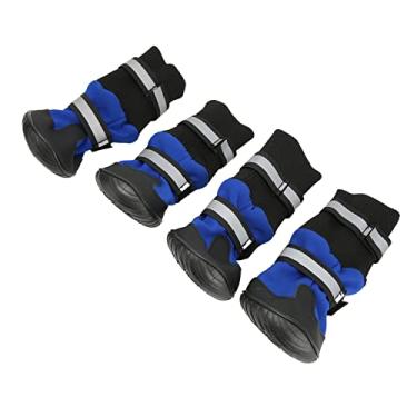 Imagem de Sapatos de Cachorro, Botas de Cachorro Sapatos de Estimação de Ponta de Estimação Suportes Respiráveis ​​4pcs para Cães para Pequenas Botas de Cachorro de Cachorro Menores para Inverno para (M)