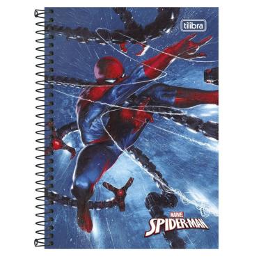 Imagem de Caderno Espiral Capa Dura Universitário 1 Matéria Spider Man 80 Folhas Estampa 5