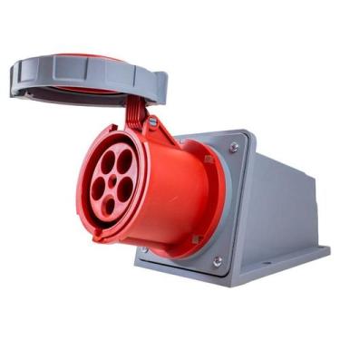 Imagem de Tomada Blindada Sobrepor 3P+T+N 125A 380V Vermelha Metaltex