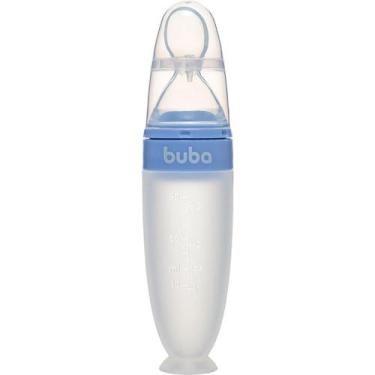 Imagem de Colher Dosadora 90ml em Silicone Com Ventosa e Tampa Buba Para Introdu