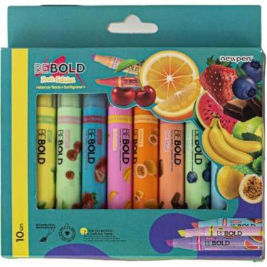 Imagem de Caneta Marca Texto Bebold Fruits C/10 Cheirinhos - NEWPEN