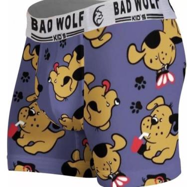 Imagem de Kit com 20 Cuecas Infantil em Microfibra - BAD WOLF, Lisas e estampada