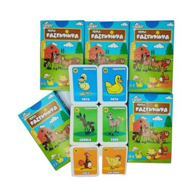 Imagem de 50 Jogo da Memória Fazendinha, Conjunto de Cartas Personagens, Brinquedo Infantil Educativo, Dia das Crianças, Lembrancinha Festa