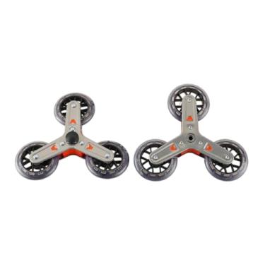 Imagem de MERIGLARE Rodas para Subir Escadas em Carrinho de Compras, Laranja