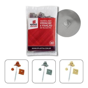 Imagem de Kit Fixação / Vedação Nortelit Telha Pvc Plan 20Pc - Cores, Concreto