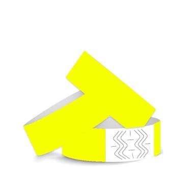 Imagem de Pulseiras de papel descartáveis, 800 unidades, 16 cores, impermeável, para eventos, identificação hospitalar, festa (amarelo FLC)