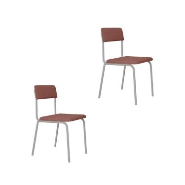 Imagem de Cadeira Fit Fixa C/4 Pes 475 X 505 X 810 Mm C/2 Un Pés Brancos. Tulipa Rose Tulipa Rose