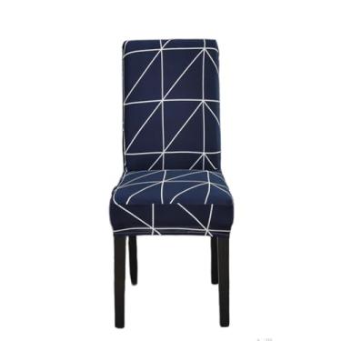 Imagem de Conjunto de capas para cadeiras ajustáveis, 1 peça, sala de jantar, elásticas, elastano, capas para assento, removível, encosto alto (tamanho 1 peça/cor 20)