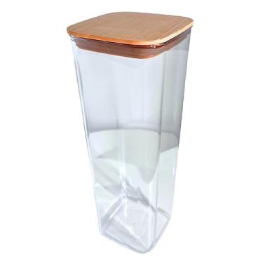 Imagem de Pote Hermético Porta Mantimentos em Plástico Quadrado 1,7 Litros