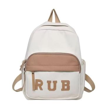 Imagem de Mochila Sanmu de couro PU coreano de grande capacidade impermeável